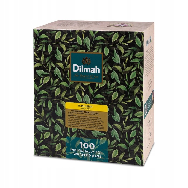 Herbata zielona Dilmah Pure Green Tea 100 kopert