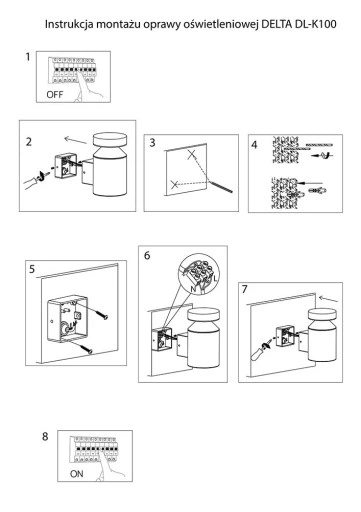 Kinkiet zewnętrzny Delta DL-K100 Suma