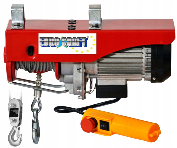 WYCIĄGARKA ELEKTRYCZNA WCIĄGARKA 800KG 2000W LINOW SUWNICA STEROWANA HJ207