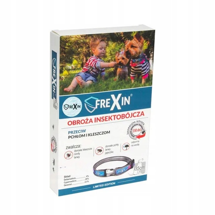 Obroża na pasożyty FREXIN dla Psów - 35 cm