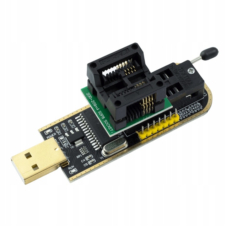 Duży zestaw programator EEPROM i Flash na CH341A I2C SPI Adapter Klips