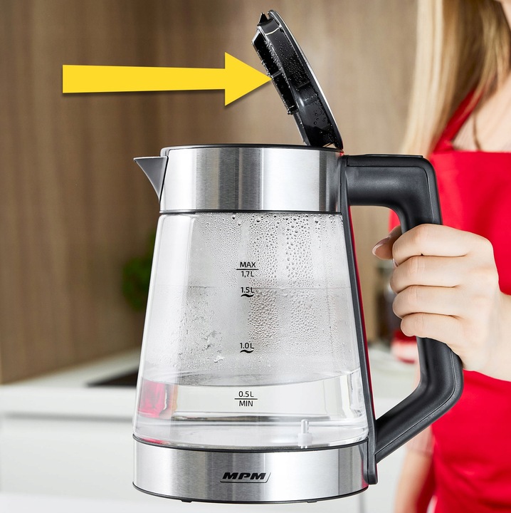 Czajnik elektryczny bezprzewodowy regulacja temperatury szklany MPM MCZ-116