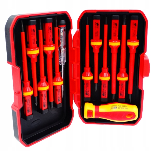 Zestaw wkrętaków wkrętaki izolowane 13-el. 1000V