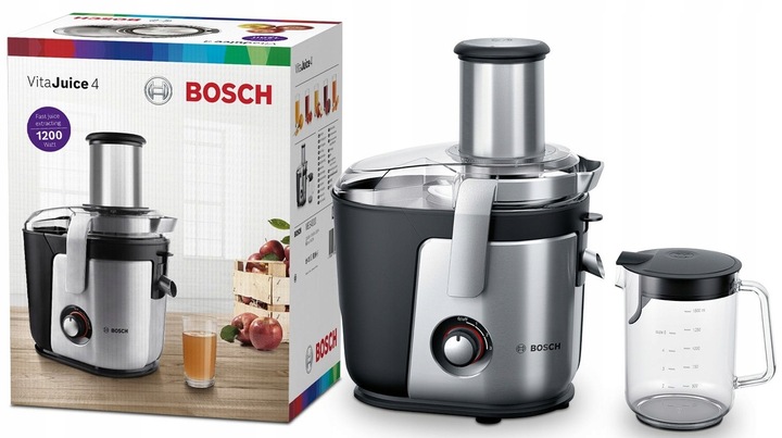 Sokowirówka Bosch MES4010 1200W 3 stopnie prędkości Otwór XXL DripStop