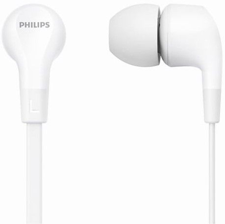 SŁUCHAWKI DOUSZNE PHILIPS TAE1105WT/00 BIAŁE PRZEWODOWE