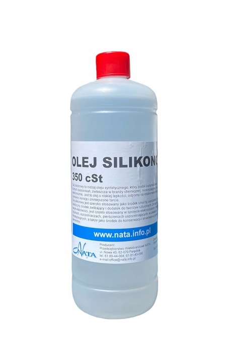 Olej silikonowy 350cSt 1L smar uniwersalny, uszczelki, bieżnia, łożyska...