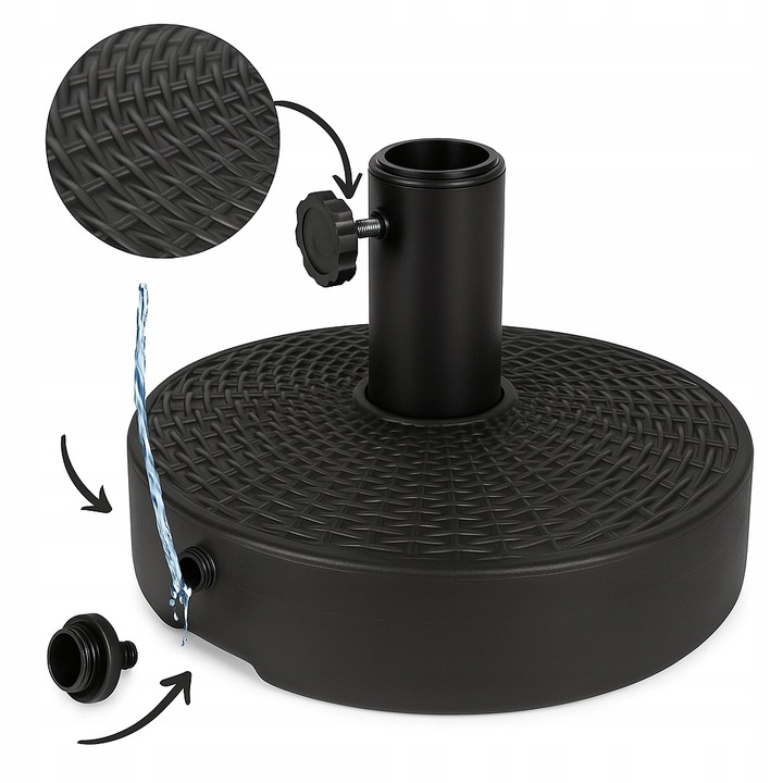 obciążenie PODSTAWA DO PARASOLA 22L OBCIĄŻNIK XXL BAZA OGRODOWEGO STOJAK