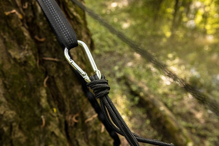 MOCNY HAMAK 200KG OGRODOWY SURVIVALOWY SURVIVAL TURYSTYCZNY NEO TOOLS