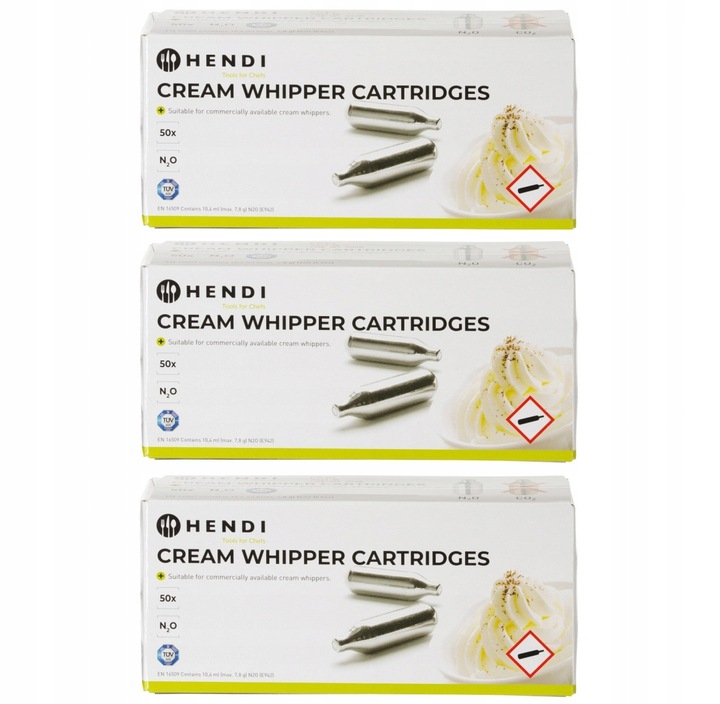 Naboje do syfonu do bitej śmietany Hendi 0 l 50