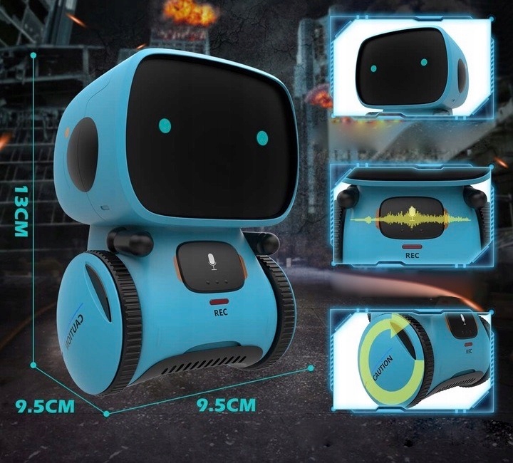 Robot Interaktywna Zabawka Sterowany Głosem, MINI, Edukacyjny, Dla Chłopca
