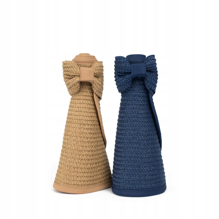 Daszek Przeciwsłoneczny na Lato Słońce GRANATOWE Rondo Duże Szerokie