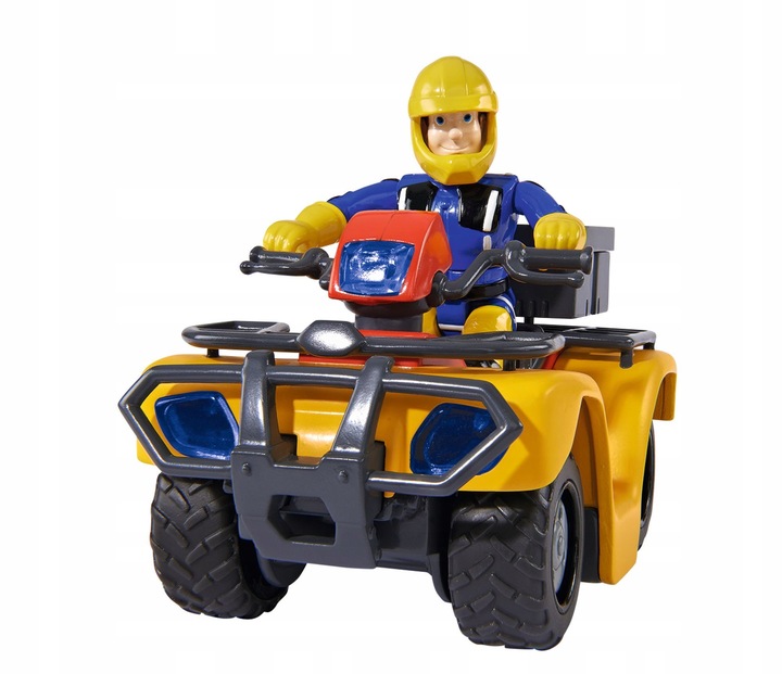 STRAŻAK SAM POJAZD QUAD MERCURY REFLEKTORY FIGURKA SAMA SKRZYNKA NARZĘDZIA