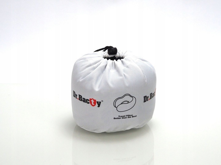 Poduszka podróżna na szyję Dr.Bacty + Gratisy - Czerwona