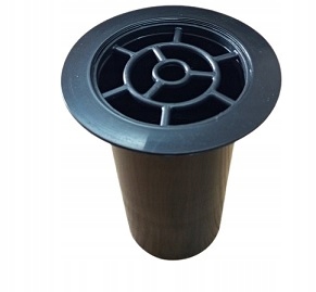 WAZON nagrobny FLAKON na cmentarz W17 czarny