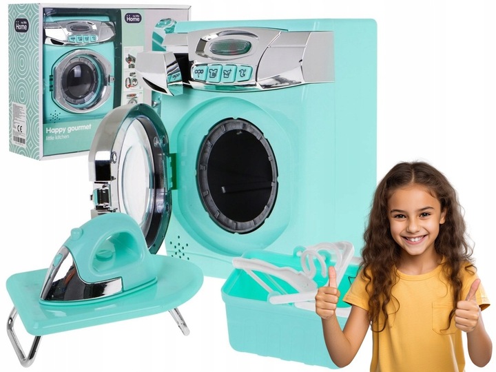 interaktywny zestaw sprzątający AGD dla dzieci PRALKA + DESKA + ŻELAZKO