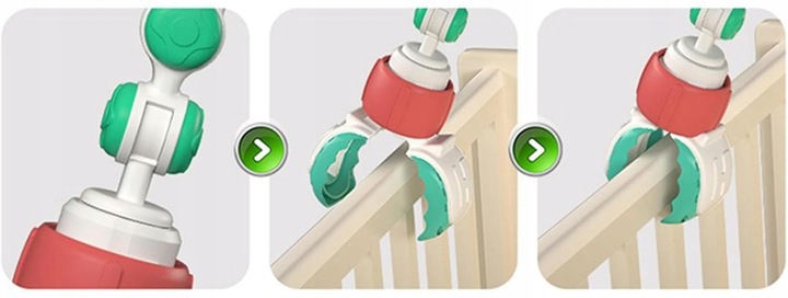 PAŁĄK z zawieszkami DO WÓZKA FOTELIKA ŁÓŻECZKA zabawka sensoryczna gryzak