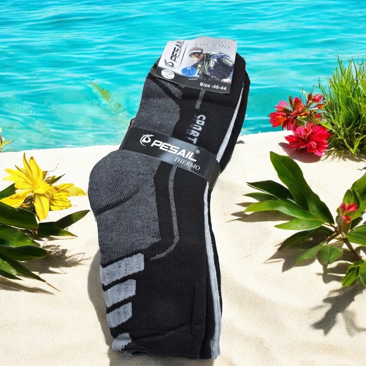 4x pary SKARPETY męskie zimowe THERMO bawełniane grube FROTTE mocne 43-46