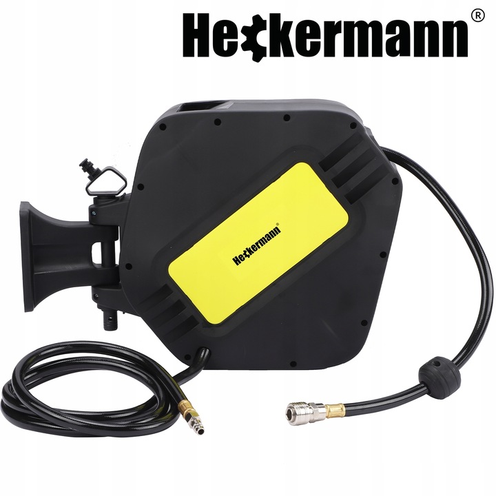 WĄŻ PNEUMATYCZNY ZWIJAK AUTOMATYCZNIE ZWIJANY DO KOMPRESORA BĘBEN 20m + 2m