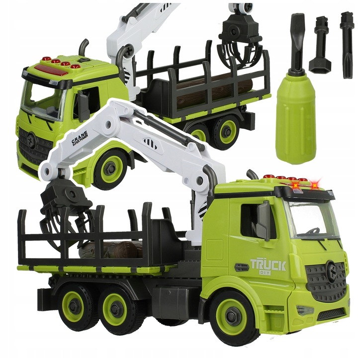 Auto Do Skręcania Rozkręcania Mały Mechanik Jeździ z Napędem Światła Dźwięk