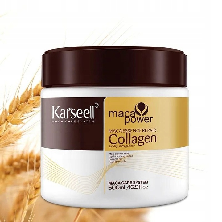 ORYGINALNA maska do włosów Karseell collagen hair mask maca kolagen 500 ml