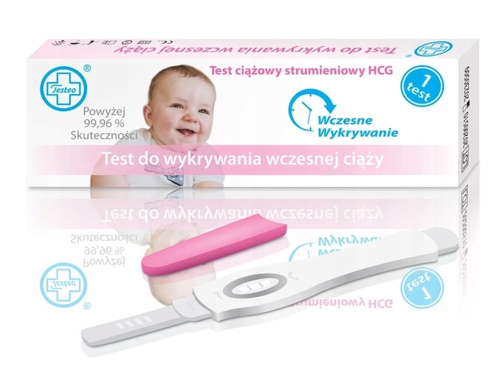 Zestaw 2x Pregna Start + Testeo test ciążowy HCG strumieniowy