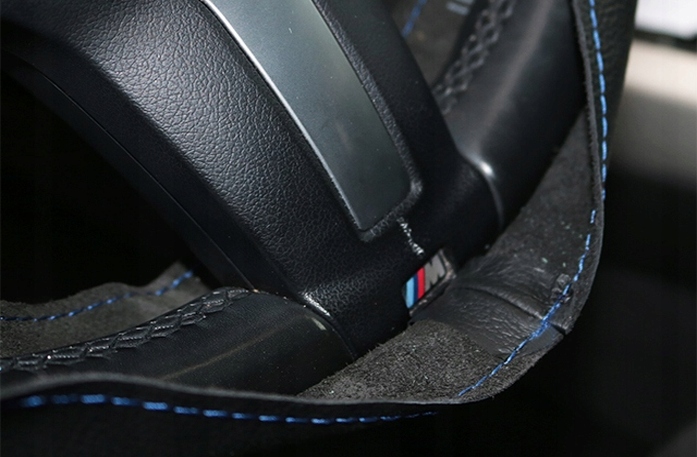 SKÓRZANY POKROWIEC na kierownice SKÓRA nakładka OCHRONNA ZE SKRÓRY OBSZYCIE