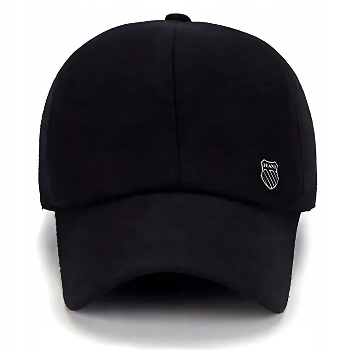 CIEPŁA CZAPKA ZIMOWA MĘSKA Z DASZKIEM SOLIDNA CHOWANE NAUSZNIKI NA ZIMĘ