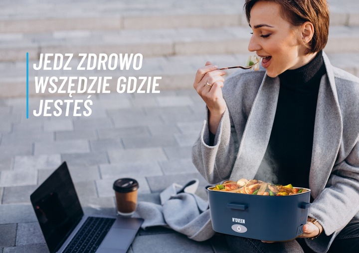 Lunch BOX TERMOS NA JEDZENIE PODGRZEWACZ DO AUTA 12/24/230V