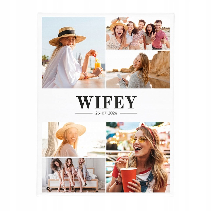 Obraz na płótnie 30x40 dowolne zdjęcie z NADRUKIEM PREZENT dla PANNY MŁODEJ