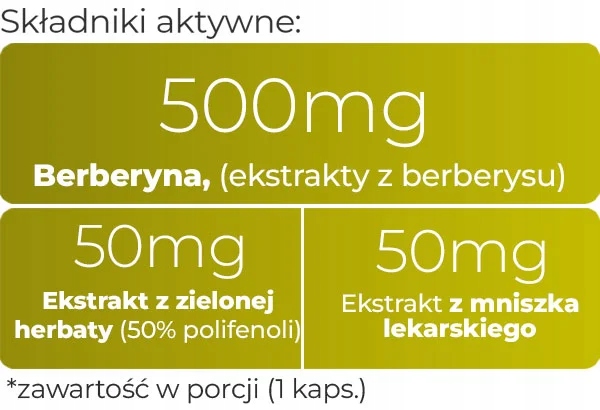 BERBERYNA HCL niski poziom cukru glukozy - odchudzanie - Amix Berberine HCL