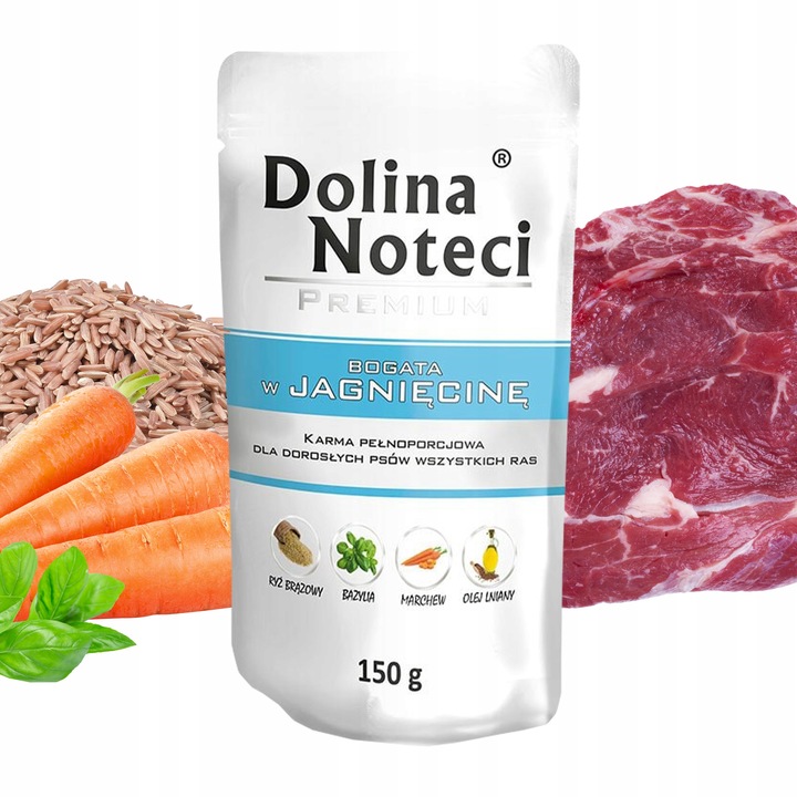 DOLINA NOTECI Premium bezzbożowa Karma mokra dla psa MIX Smaków 60 x 150g