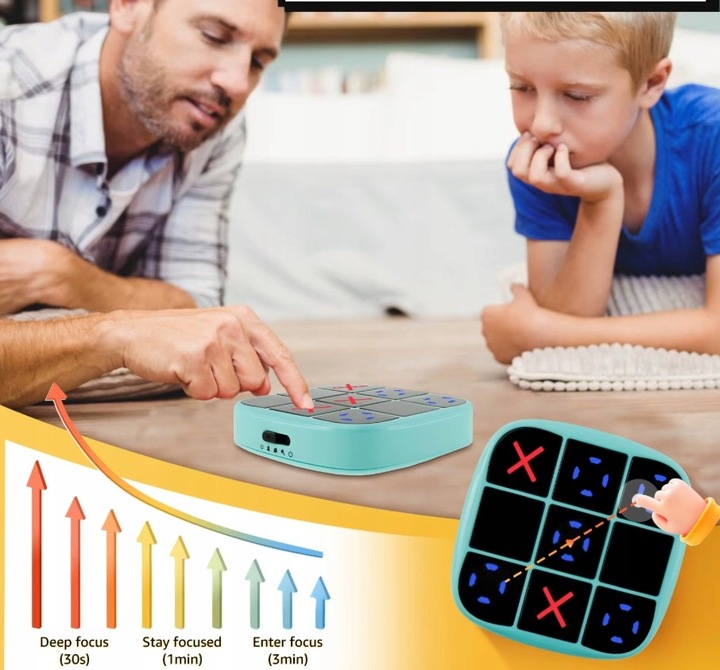 GRA KÓLKO I KRZYŻYK ELEKTRONICZNA 3 GRY LOGICZNE UMYSŁOWE ZRĘCZNOŚCIOWA GRA