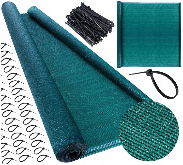 Siatka Cieniująca Maskująca Osłona Mata NA Płot Balkon Ogrodzenie 1,5 x 10m