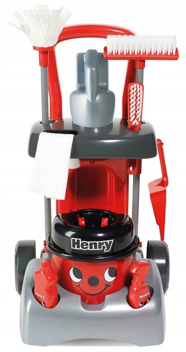 WÓZEK DO SPRZĄTANIA DUŻY ZESTAW ODKURZACZ HENRY MOP WIADRO CASDON 52 CM