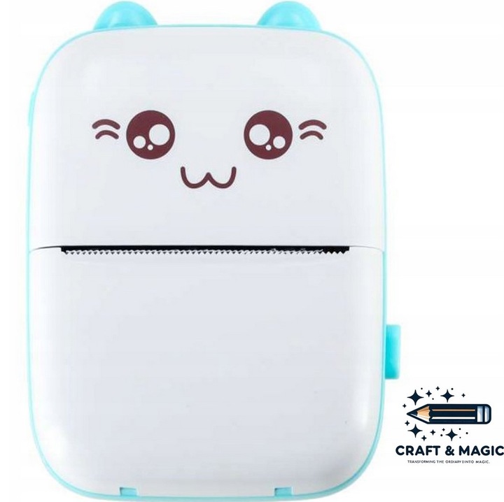 Smart band 6 Smartwatch Niebieski + Drukarka Termiczna Drukuś