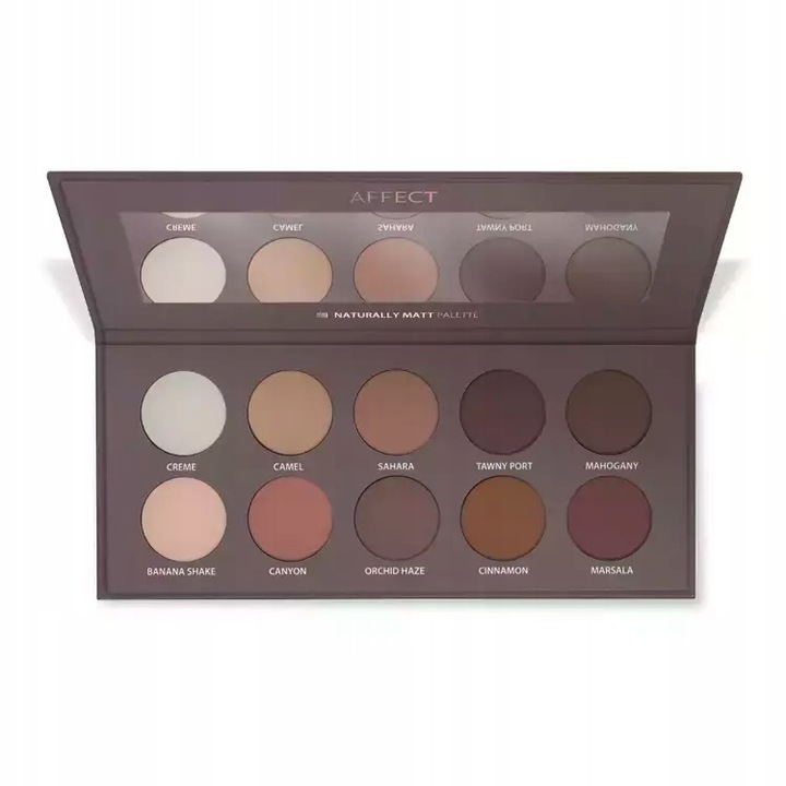 Affect Paleta prasowanych cieni Naturally Matt