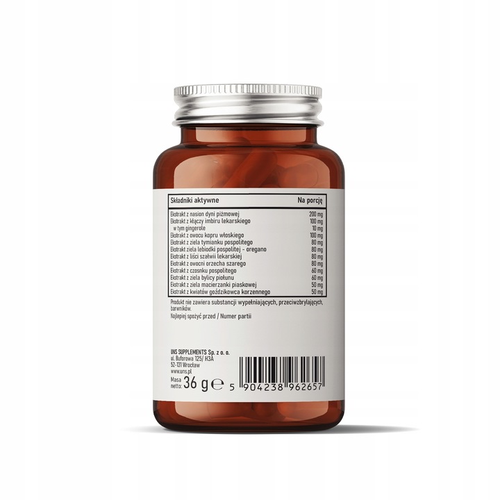 UNS NA PASOŻYTY PARAVITAL 60 KAPS.