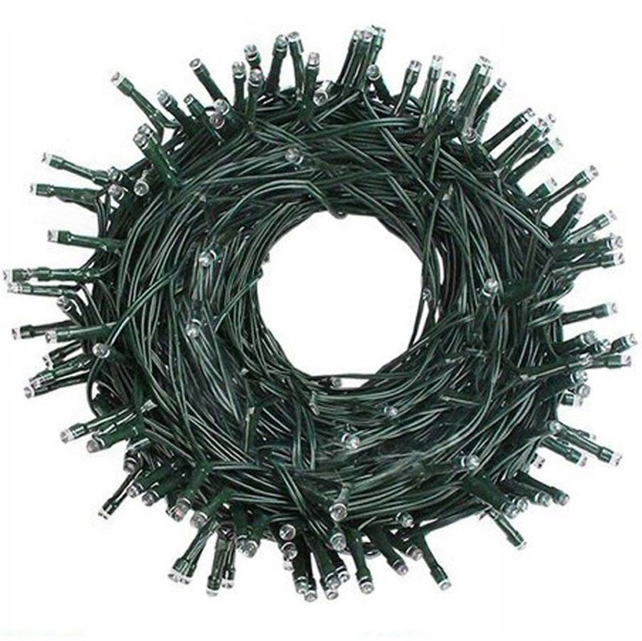 LAMPKI CHOINKOWE 500 LED ZEW/WEW BIAŁE ZIMNE