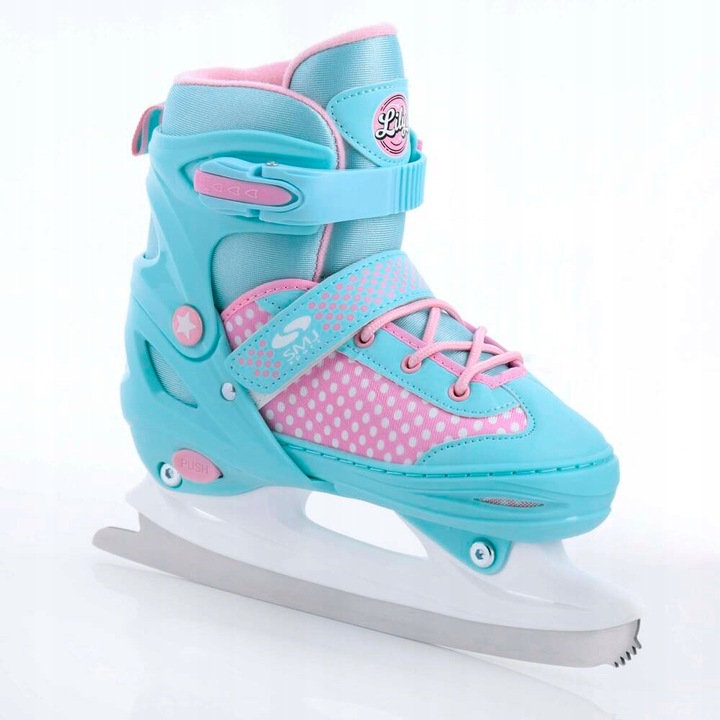 Łyżworolki wielosezonowe regulowane rolki + łyżwy damskie r. 38-41 SMJ Lily