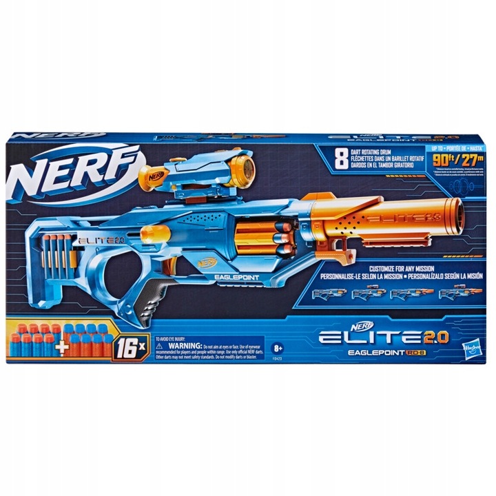 Nerf Elite 2.0 wyrzutnia Eaglepoint RD 8 Hasbro F0423
