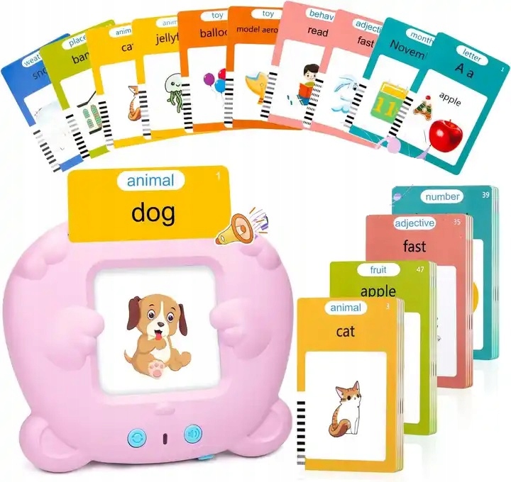 ZABAWKA DO NAUKI ANGIELSKIEGO DUŻO SŁÓWEK PREZENT DLA 3 4 5 6 7 8 LATKA