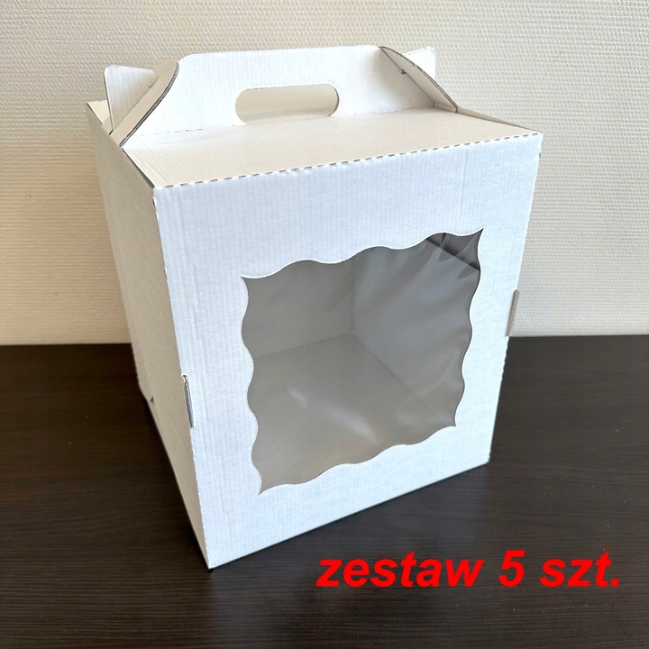 OPAKOWANIE KARTON PUDEŁKO NA TORT 28*28*30cm 5szt