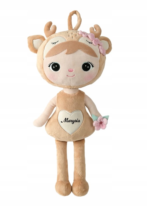 LALKA METOO SARENKA Z KWIATUSZKAMI 50 cm Z IMIENIEM PREZENT NA CHRZEST