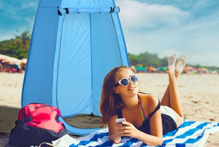 NAMIOT TURYSTYCZNY KEMPINGOWY WC PRZEBIERALNIA TOALETA PRYSZNIC WC