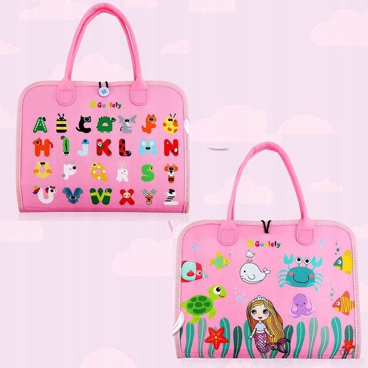 Tablica manipulacyjna SENSORYCZNA edukacyjna kreatywna dla dzieci ZEGAR