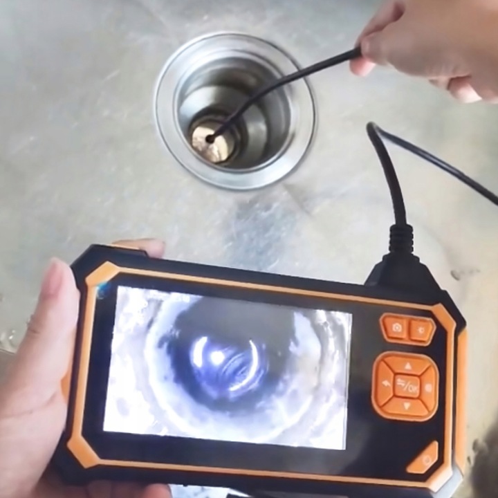 KAMERA INSPEKCYJNA ENDOSKOP 3M LCD HD 4,3" 8MM FULL HD 360° MICRO SD 64GB