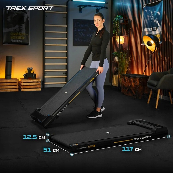 Bieżnia elektryczna domowa treningowa pod łóżko walkingpad AERO Trex Sport
