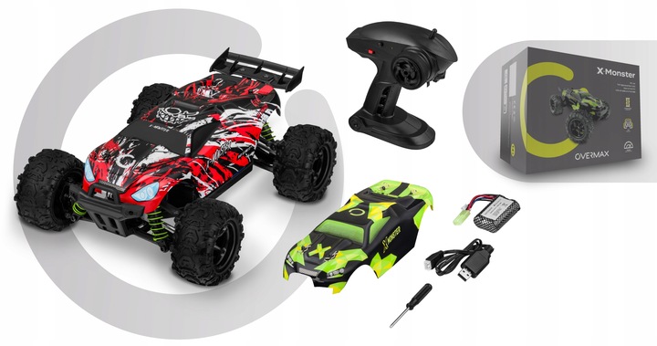 Samochód Auto zdalnie sterowany AUTKO RC 4x4 45km/h SUPER SZYBKI 2xOBUDOWY