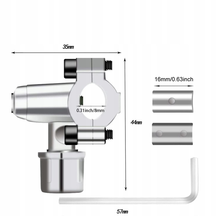 ZAWÓR PRZEBIJAJĄCY KRAN LODÓWKI ZAWÓR KOMPATYBILNY Z 1/4" 5/16" 3/8"