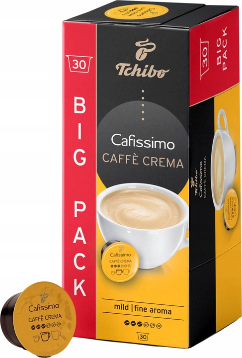 TCHIBO CAFISSIMO CAFFE CREMA FINE AROM 30 KAPSUŁEK